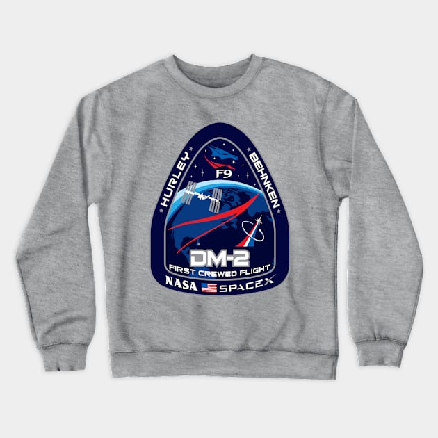 Crew Dragon Demo Fight 2 Crewneck Sweatshirt by Spacestuffplus